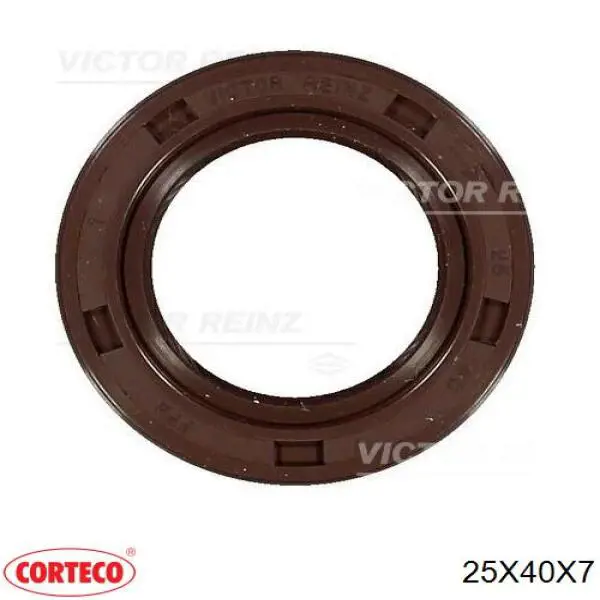 25X40X7 Corteco Сальник двигателя, распредвала