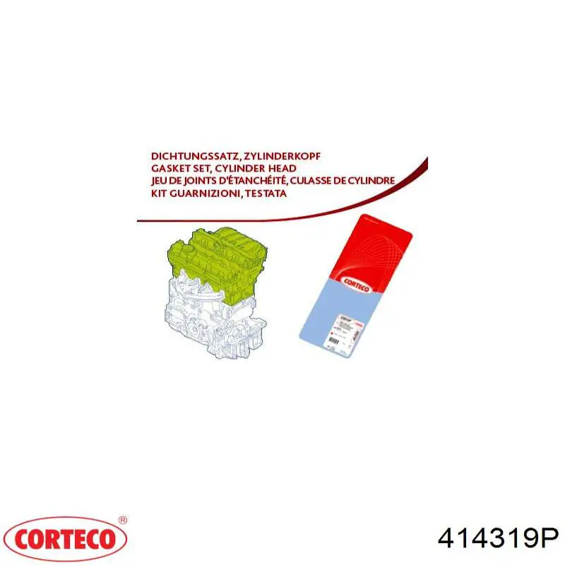 Купить 414319P Corteco Прокладка ГБЦ