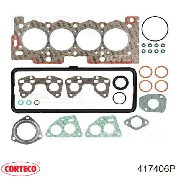 Верхний комплект прокладок двигателя Corteco 417406P цена, от 28.17 USD