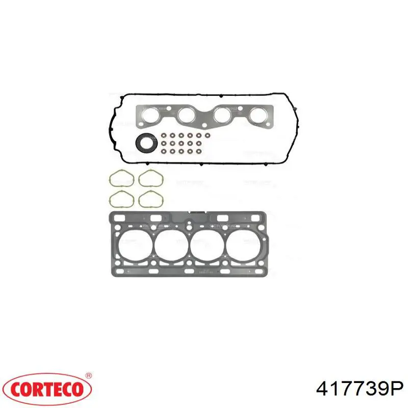 417739P Corteco комплект прокладок двигателя верхний