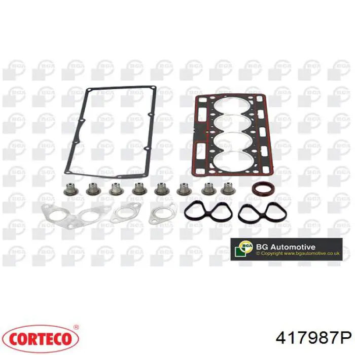 Верхний комплект прокладок двигателя Corteco 417987P цена, от 44.52 USD
