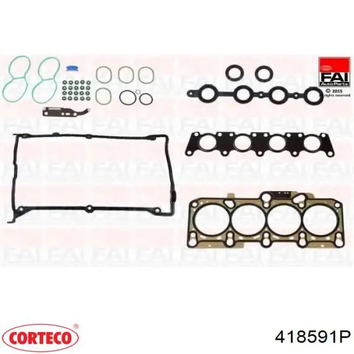 418591P Corteco kit superior de vedantes de motor
