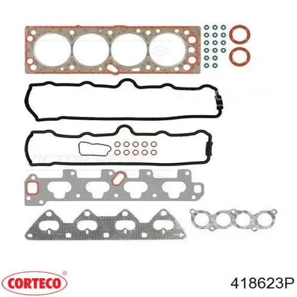 Верхний комплект прокладок двигателя Corteco 418623P цена, от 47.47 USD