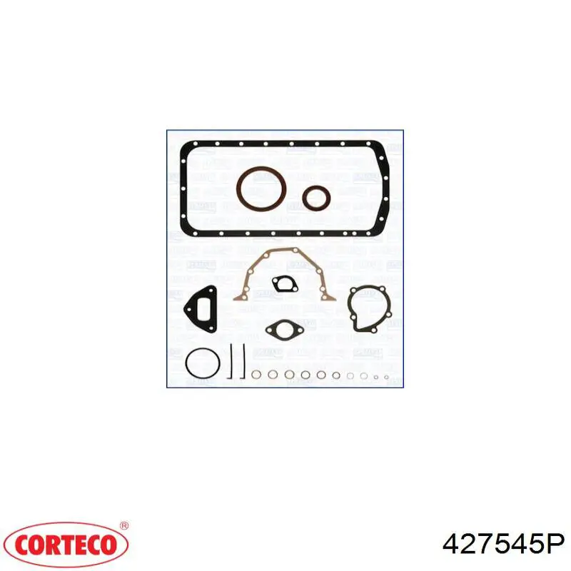 427545P Corteco Комплект прокладок двигателя, нижний