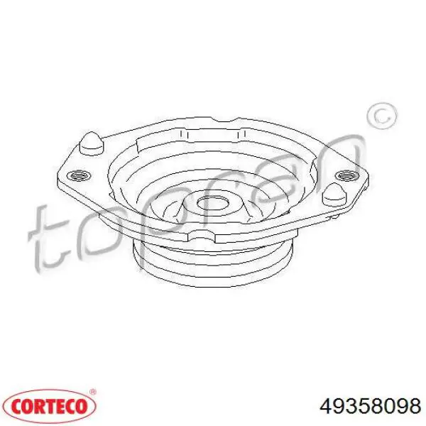 Опора передней стойки Corteco 49358098