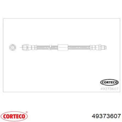 Задний тормозной шланг 49373607 Corteco