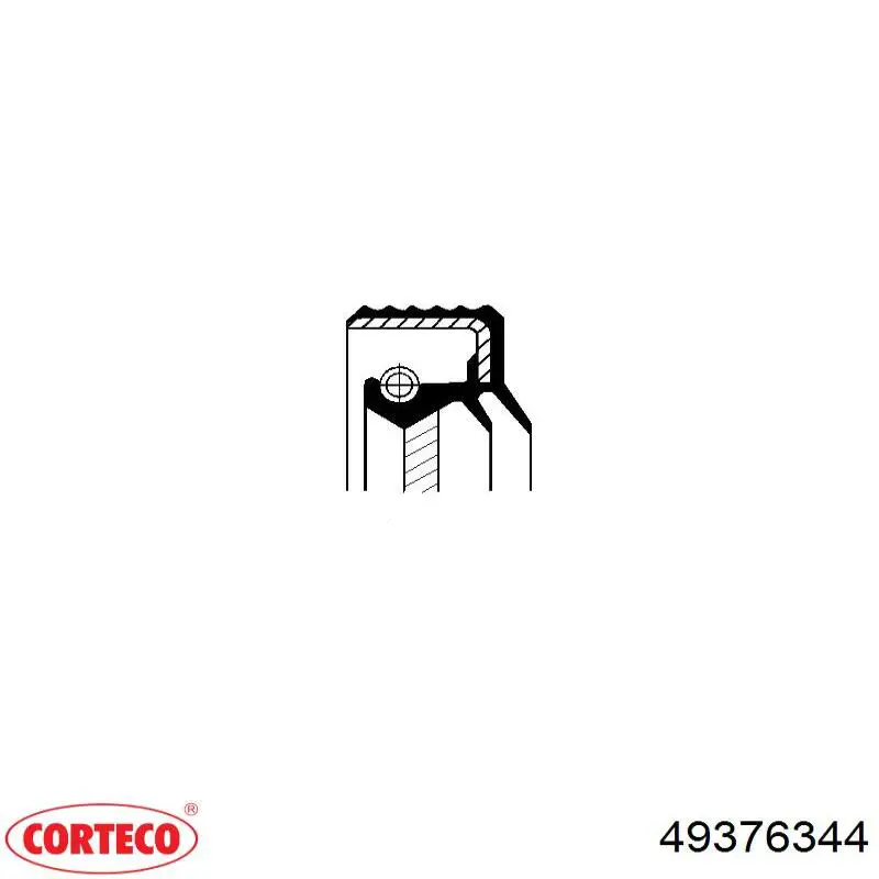 Правый сальник полуоси 49376344 Corteco