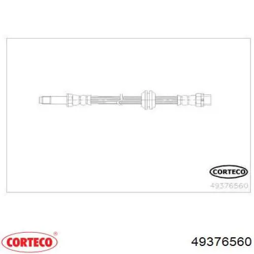 Шланг тормозной передний 49376560 Corteco