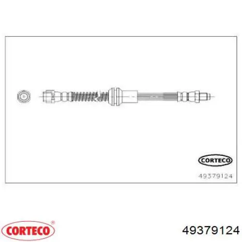 49379124 Corteco mangueira do freio dianteira