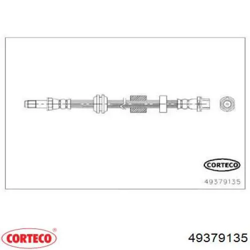 Шланг тормозной передний 49379135 Corteco