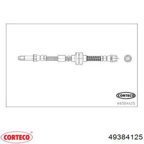Шланг тормозной передний 49384125 Corteco