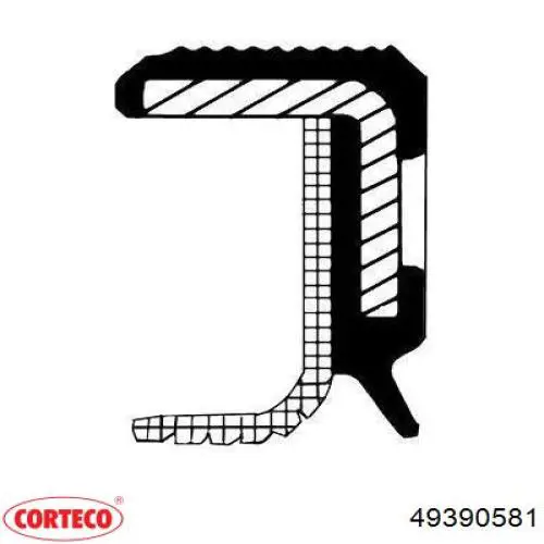 49390581 Corteco vedação dianteira de cambota de motor