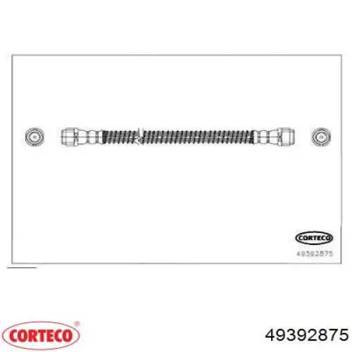 Шланг тормозной передний 49392875 Corteco