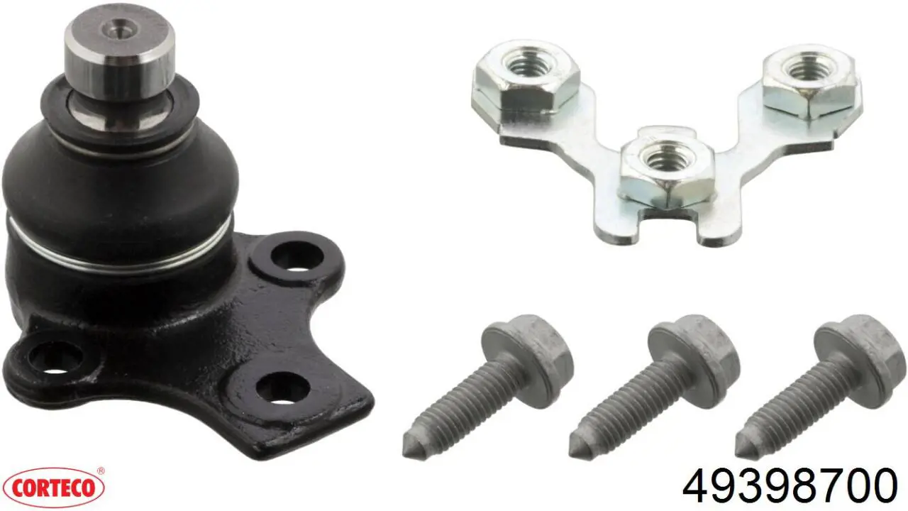 Шаровая опора, нижняя Corteco 49398700 цена, от 7.05 USD
