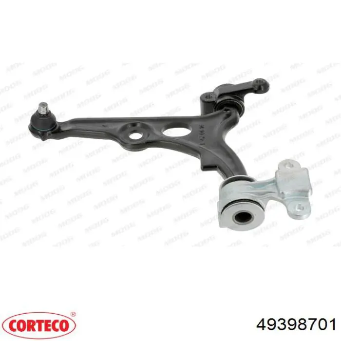 Левый рычаг передней нижней подвески Corteco 49398701 цена, от 50.67 USD
