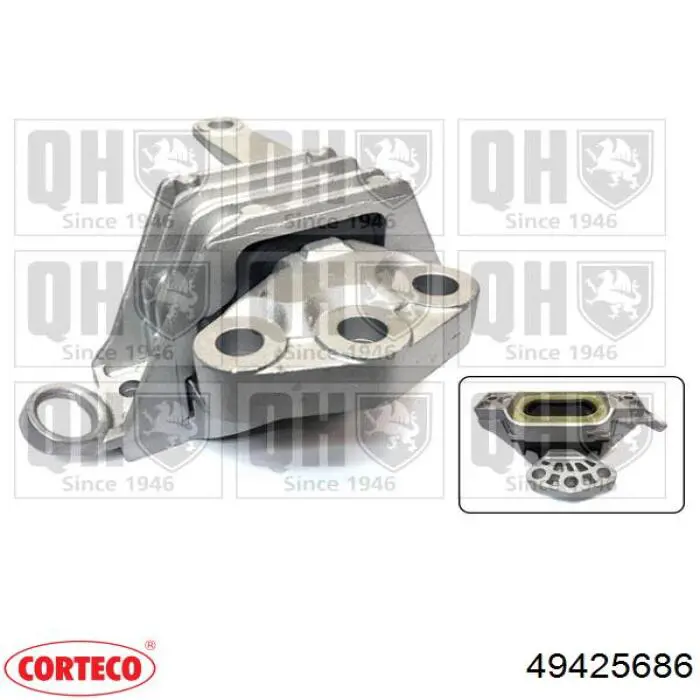 Передняя опора двигателя 49425686 Corteco