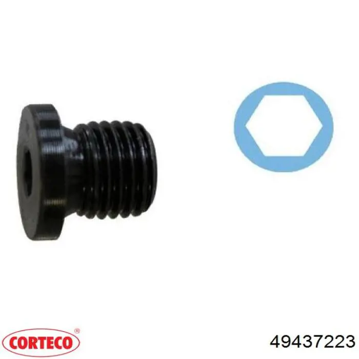 Пробка поддона двигателя 49437223 Corteco