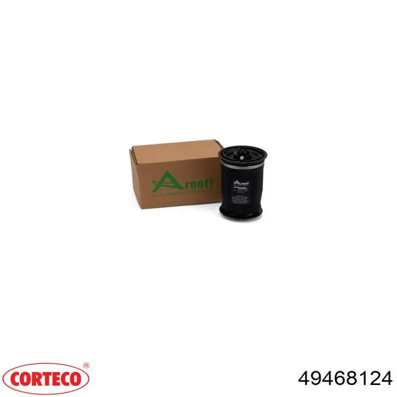 49468124 Corteco coxim pneumático (suspensão de lâminas pneumática do eixo traseiro)