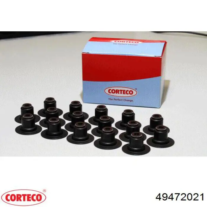 49472021 Corteco сальник клапана (маслосъемный, впуск/выпуск)