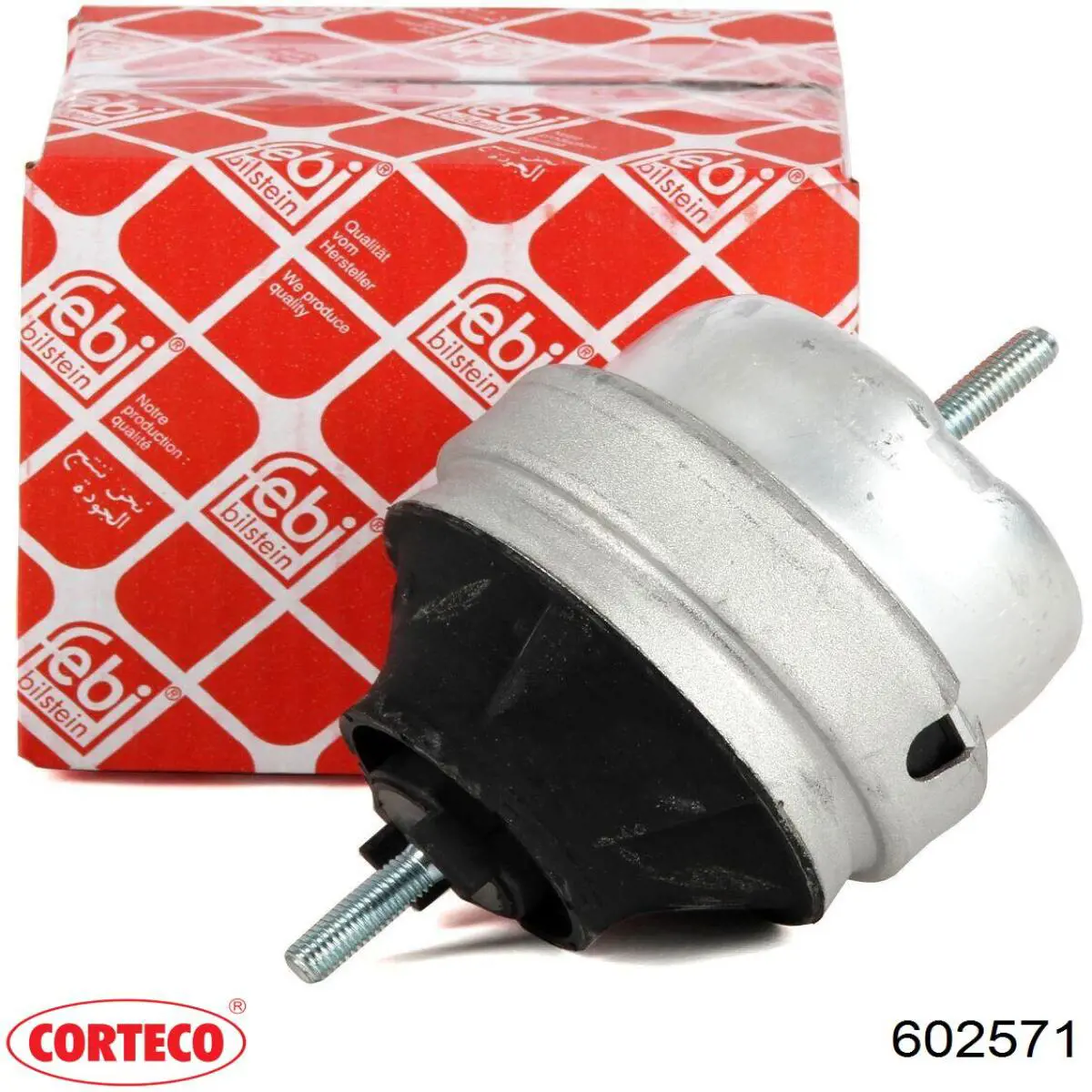 602571 Corteco подушка (опора двигателя левая)