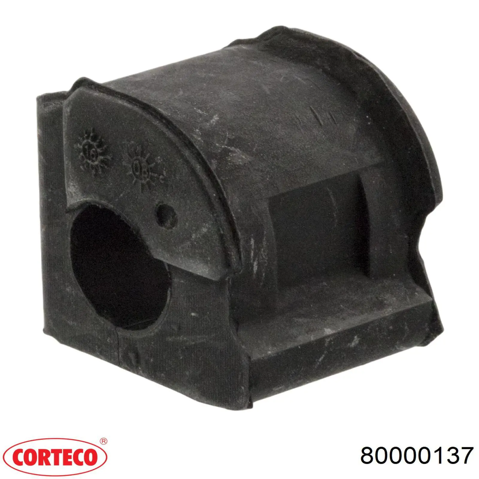 Втулка стабилизатора переднего CORTECO 80000137