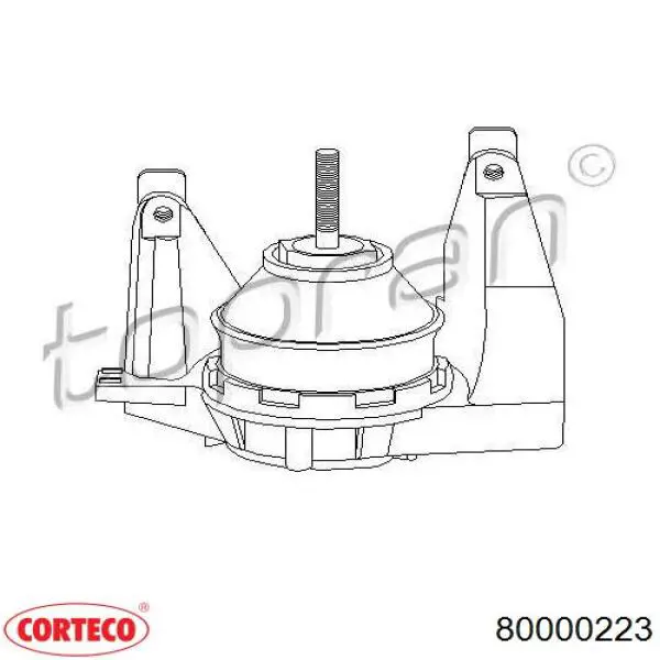 Правая подушка двигателя 80000223 Corteco