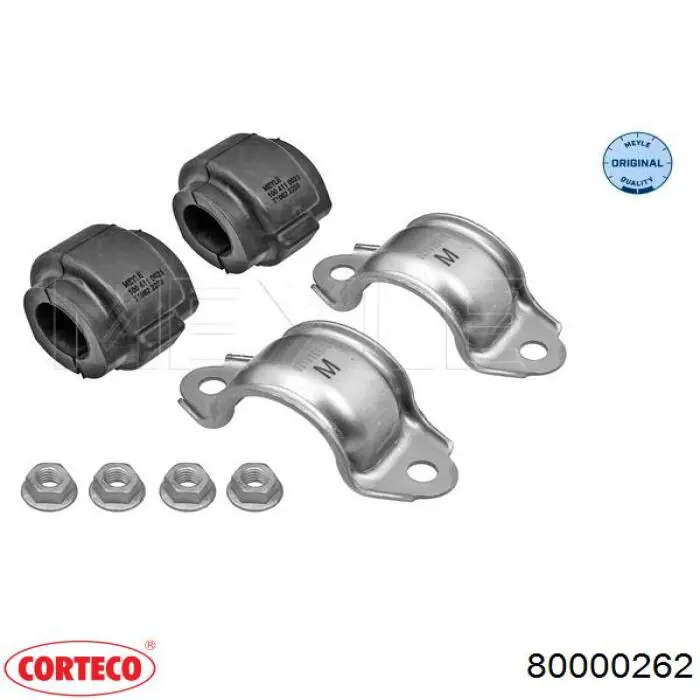 Втулка переднего стабилизатора Corteco 80000262 цена, от 3.11 USD