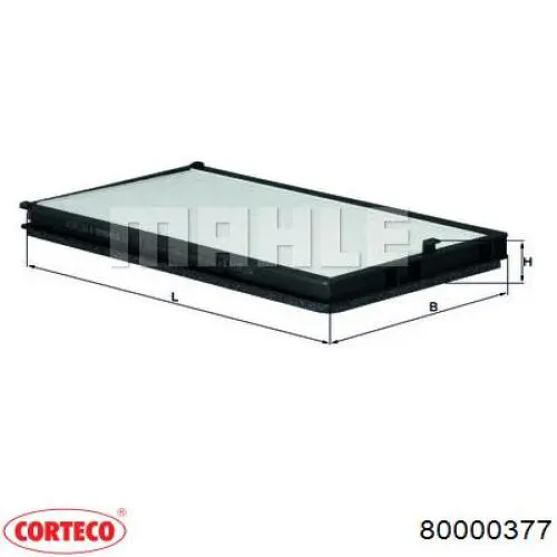 Фильтр воздушный отопителя Corteco 80000377 цена, от 8.58 USD