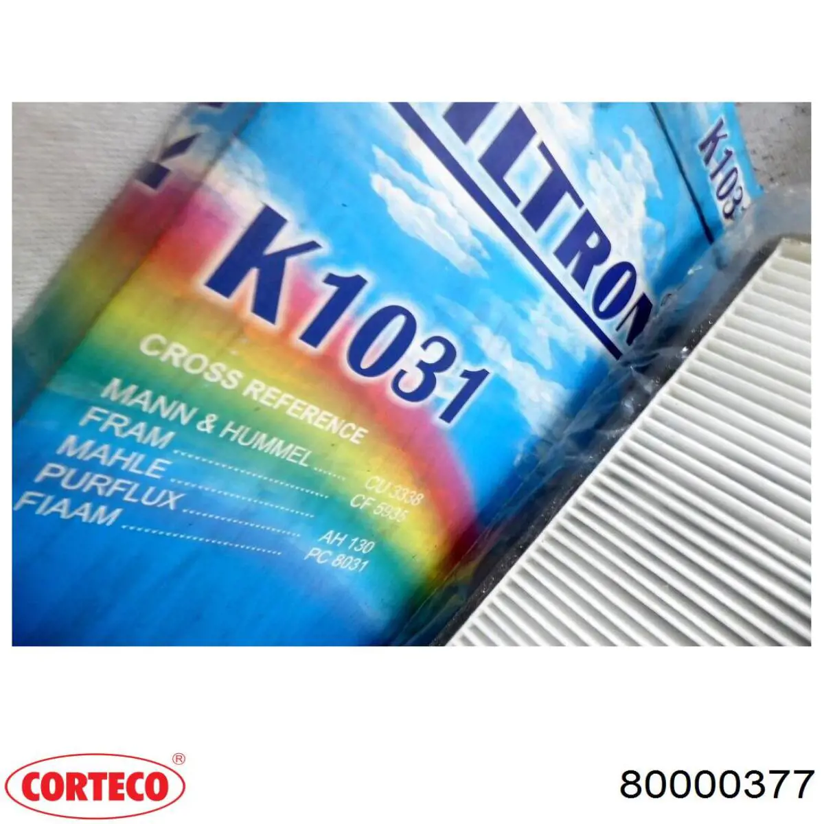 Купить 80000377 Corteco Фильтр салона угольный