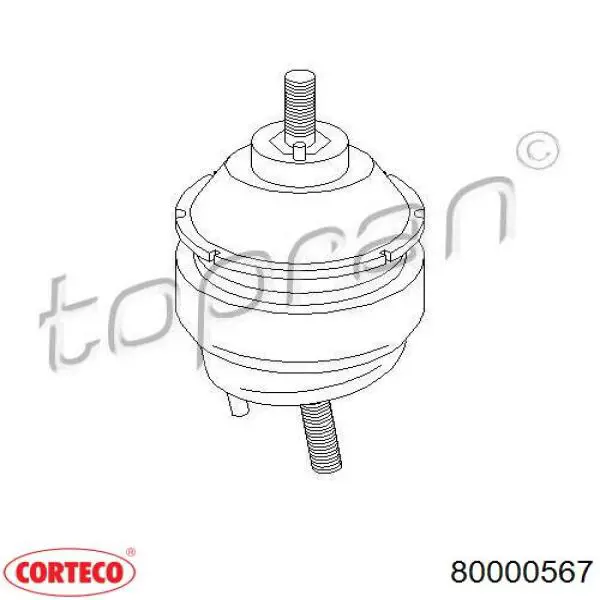 80000567 Corteco Подушка (опора) двигателя, левая