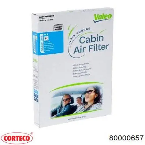 Фильтр салона 80000657 Corteco