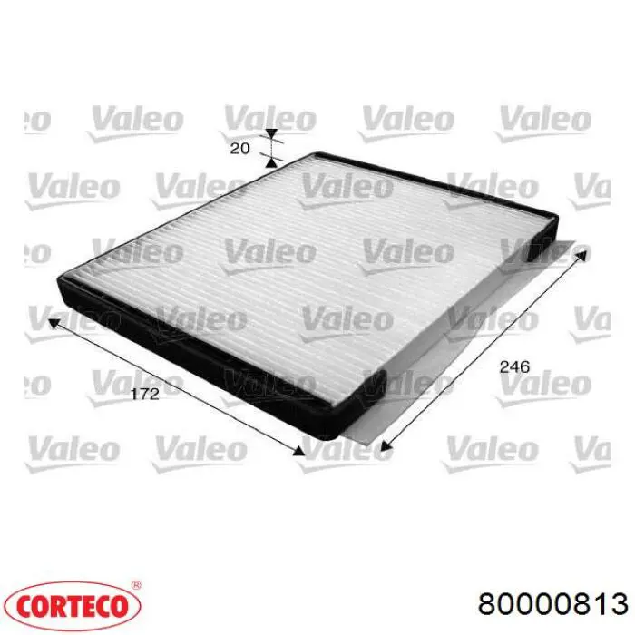 Фильтр воздушный отопителя Corteco 80000813 цена, от 4.23 USD