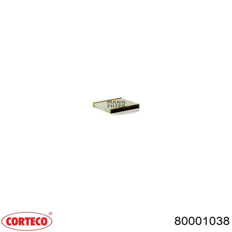 Фильтр воздушный отопителя Corteco 80001038 цена, от 16.12 USD