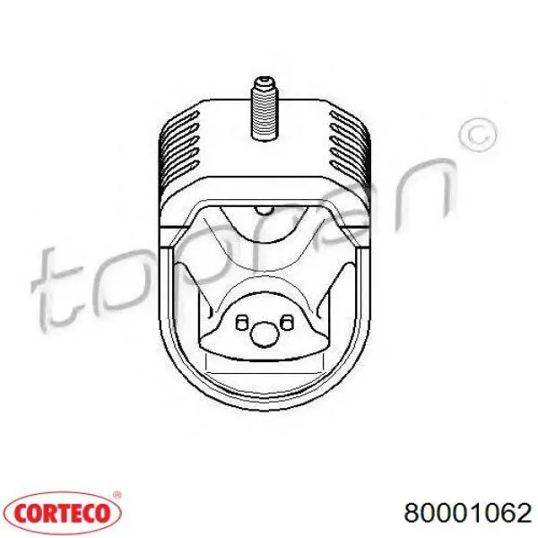 Подушка двигателя передняя Corteco 80001062
