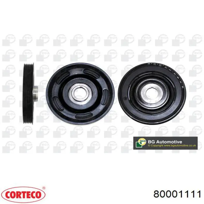 Шкив коленвала 80001111 Corteco