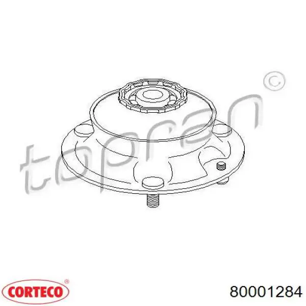 Опора передней стойки Corteco 80001284