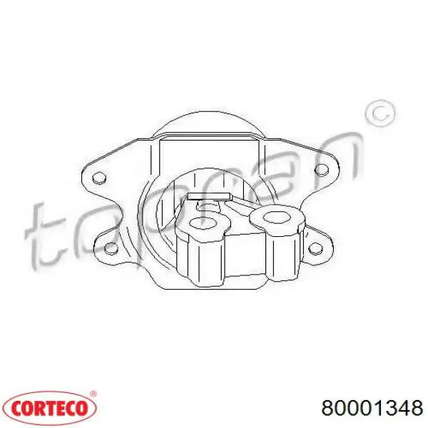 Гидроопора двигателя левая Corteco 80001348 цена, от 47.89 USD