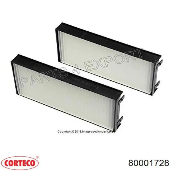 Фильтр воздушный отопителя Corteco 80001728 цена, от 3.72 USD