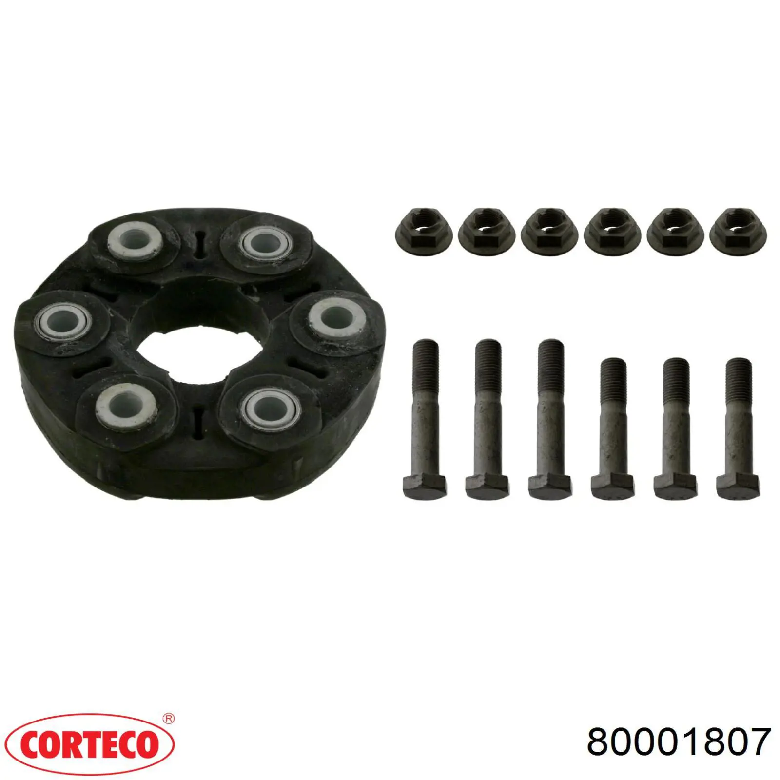 Муфта кардана эластичная задняя 80001807 Corteco