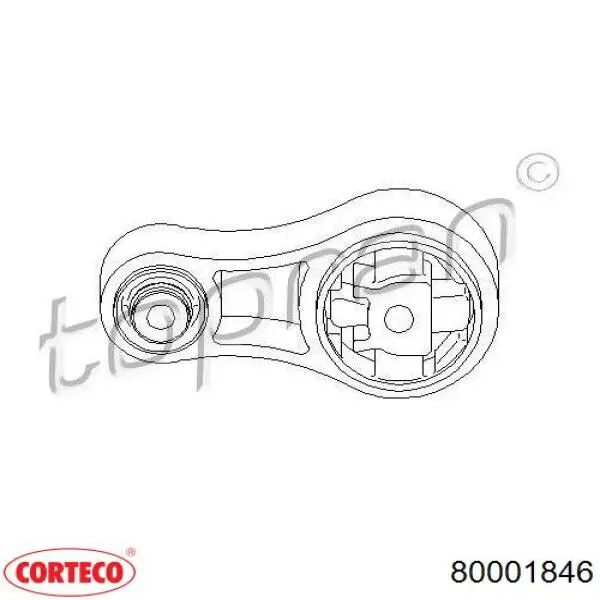 Нижняя опора двигателя 80001846 Corteco