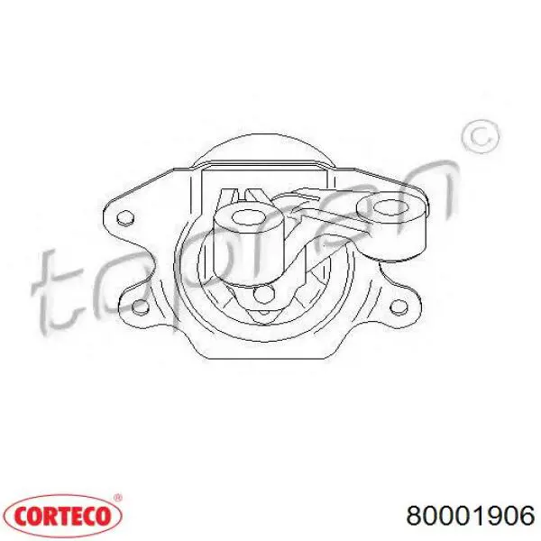 Купить 80001906 Corteco Левая подушка двигателя