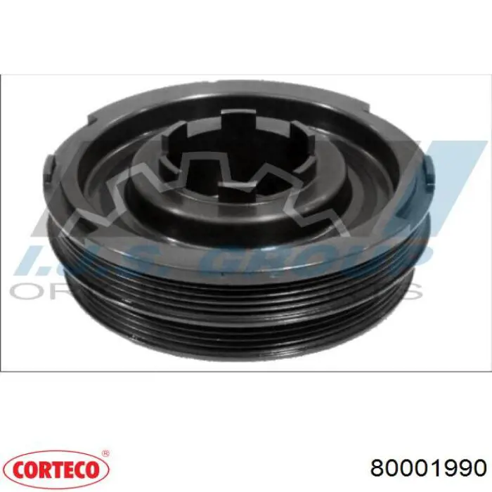 Шкив коленвала 80001990 Corteco