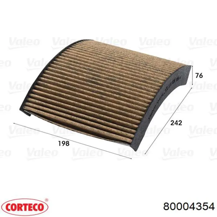 Фильтр салона 80004354 Corteco