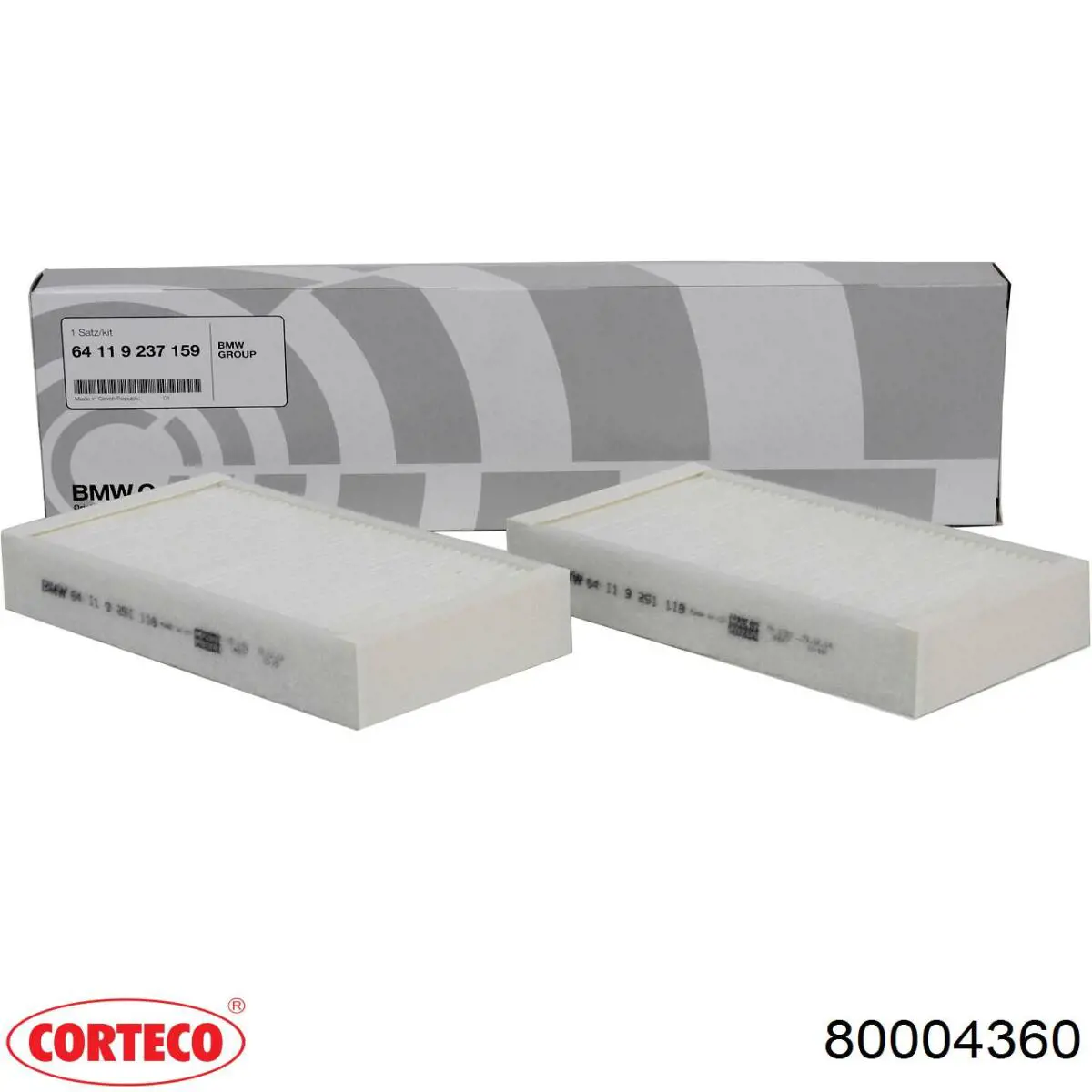 Воздушный фильтр салона Corteco 80004360