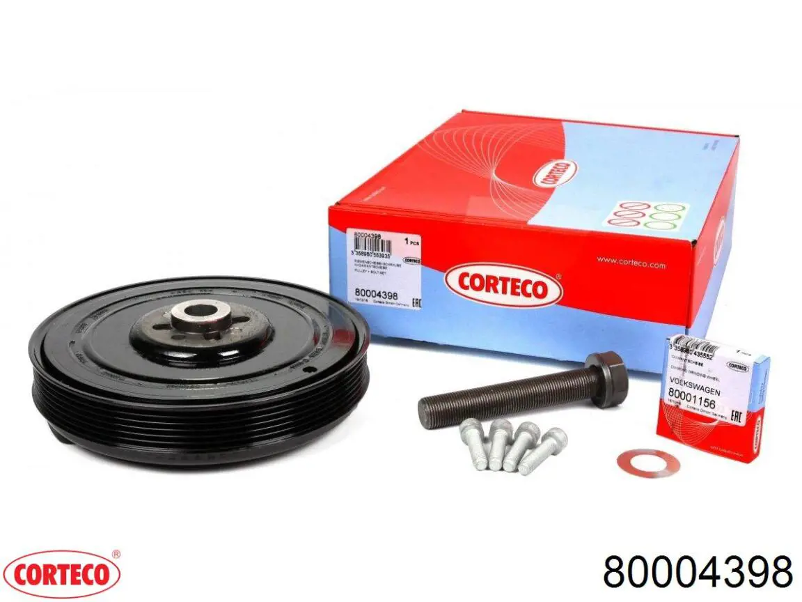 Шкив коленвала 80004398 Corteco