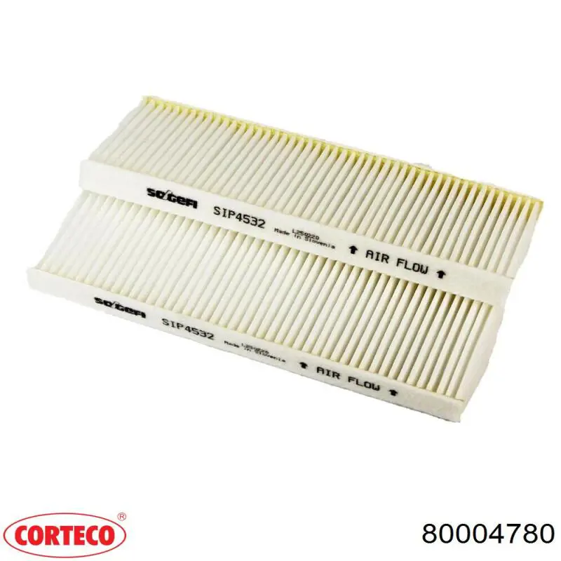 Купить 80004780 Corteco Фильтр салона угольный