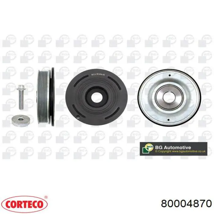 Демпфер коленвала Corteco 80004870