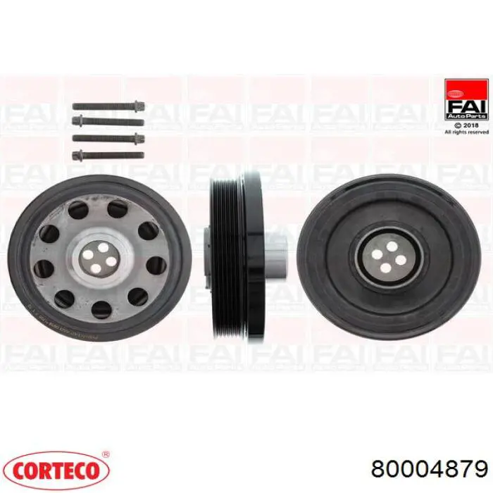 Шкив коленвала (демпфер) Corteco 80004879 цена, от 188.61 USD