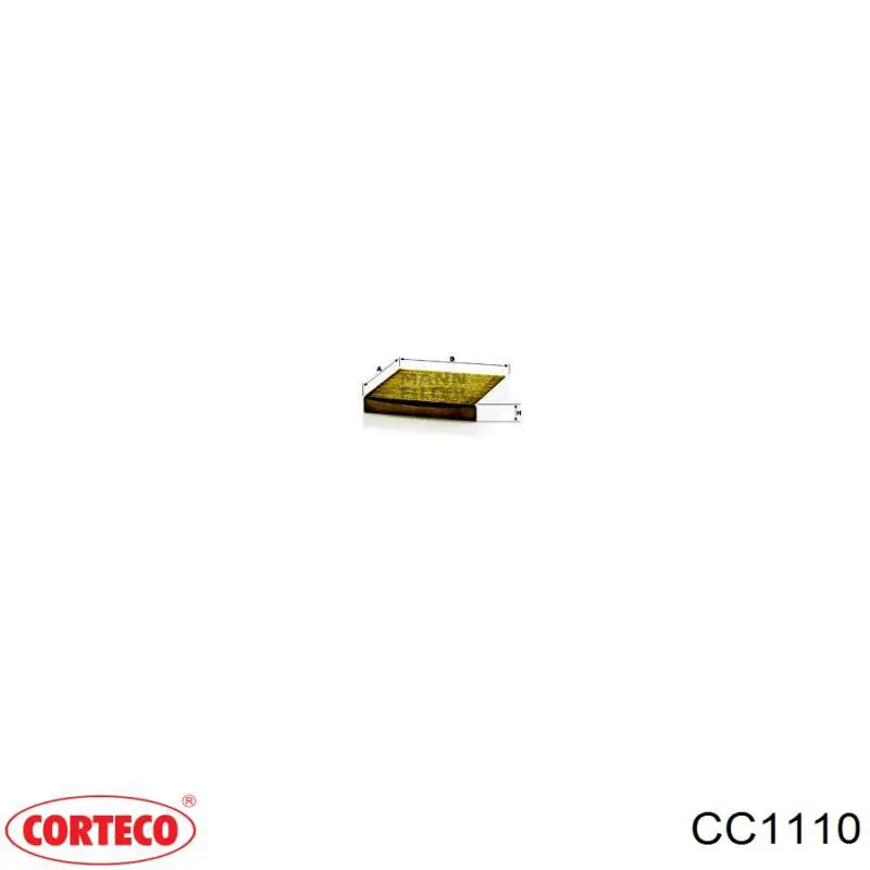CC1110 Corteco Внутрисалонный фильтр