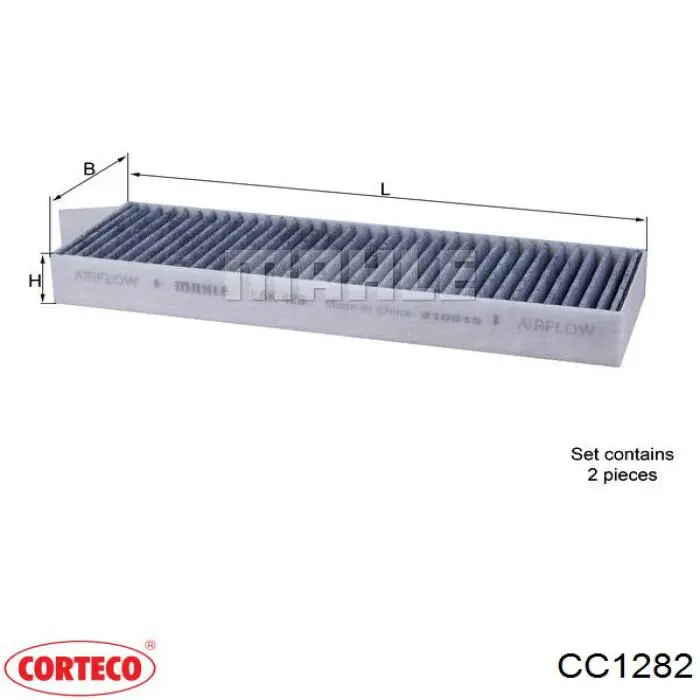 CC1282 Corteco фильтр салона